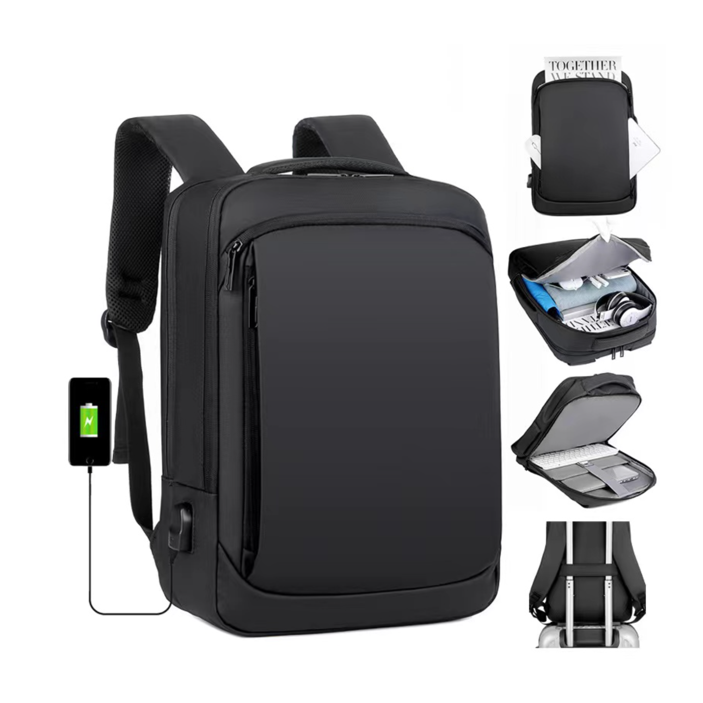 Business Smart Mochila Usb Computer Anti-theft Laptop Backpacks