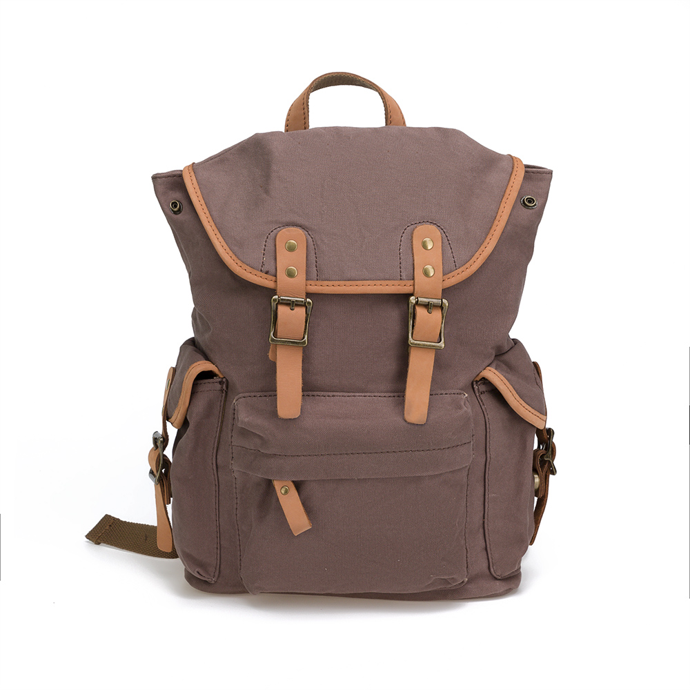 Soft Classic Medium Size Durable Canvas Backpack 
