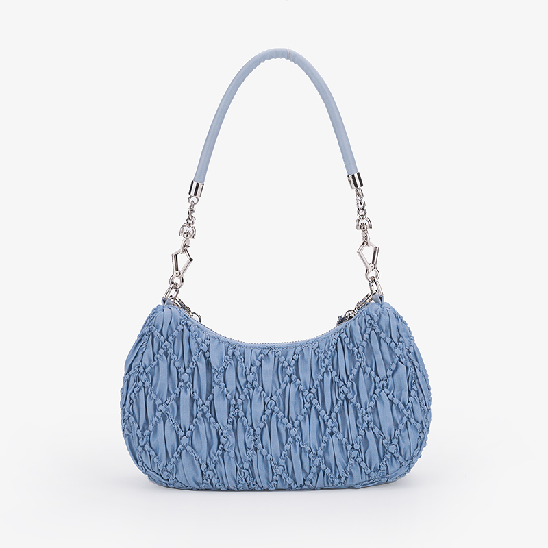 Wrinkle Fabric Elegant Handbag Luxury Bags Women Handbags
