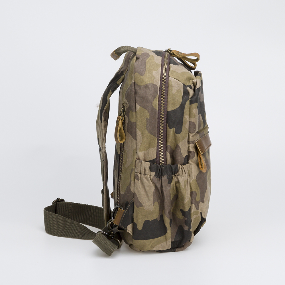 Camouflage Canvas Sling Outdoor Bag For Men